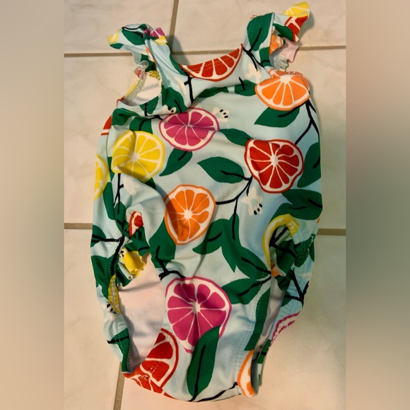 Hanna Andersson Girls Fruit 1-piece Swimsuit size: 6-12 Months - Picture 2 of 6